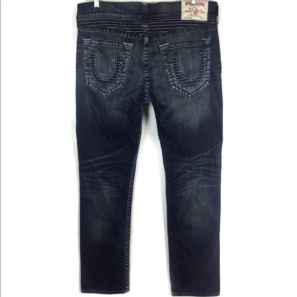 True Religion Other - True Religion Men's Slim Midnight Run Stitch Jeans